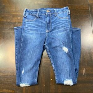 Womens Jeans Hollister Denim Pants High Rise Leggings Skinny Advanced Stretch 24